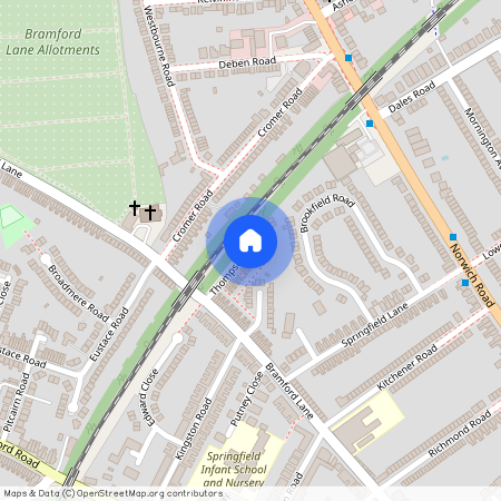 Thompson Road, Ipswich, Suffolk, IP1