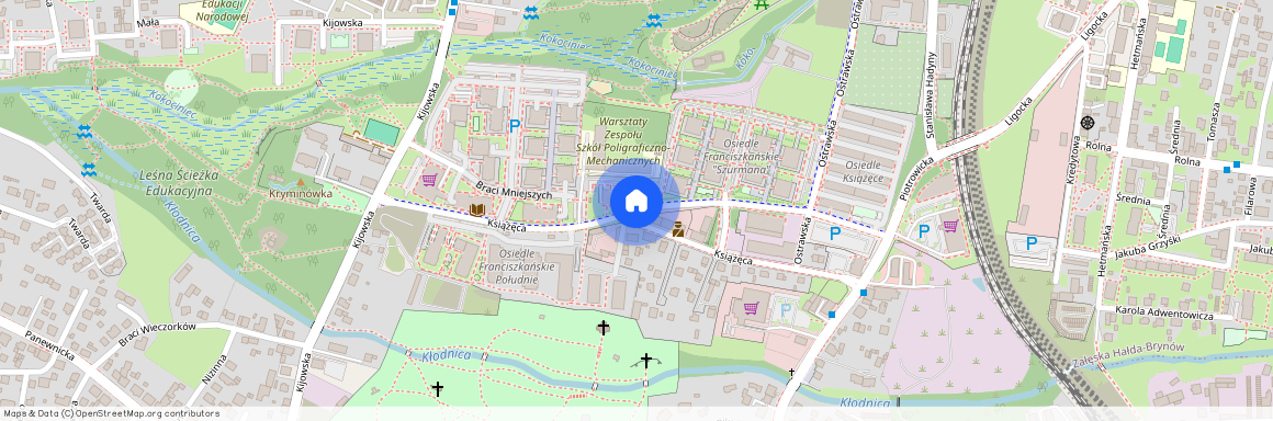 ul. Książęca, Ligota-Panewniki, Katowice, śląskie