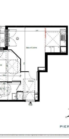 Appartement 2 Pièces 43 m² - Photo 1