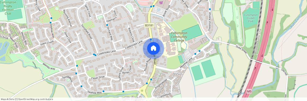 - Exeter Road, Cullompton, EX15