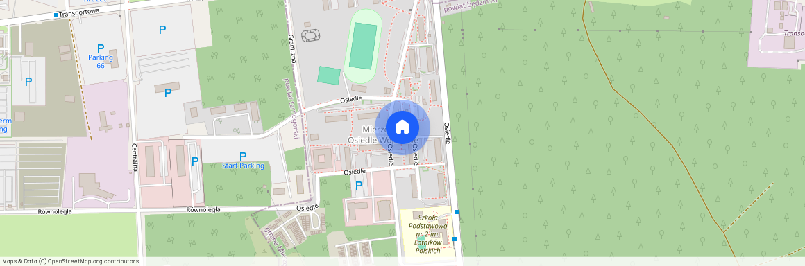 ul. Osiedle, Nowa Wieś, Mierzęcice, będziński, śląskie