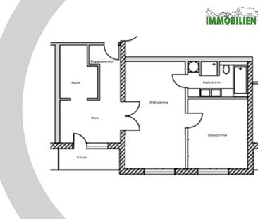 Attraktive 2-Zi-Wohnung in zentraler Lage von Limbach Oberfrohna - Foto 1