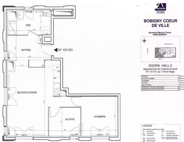 location Appartement T2 DE 64.4m² À BOBIGNY - Photo 1