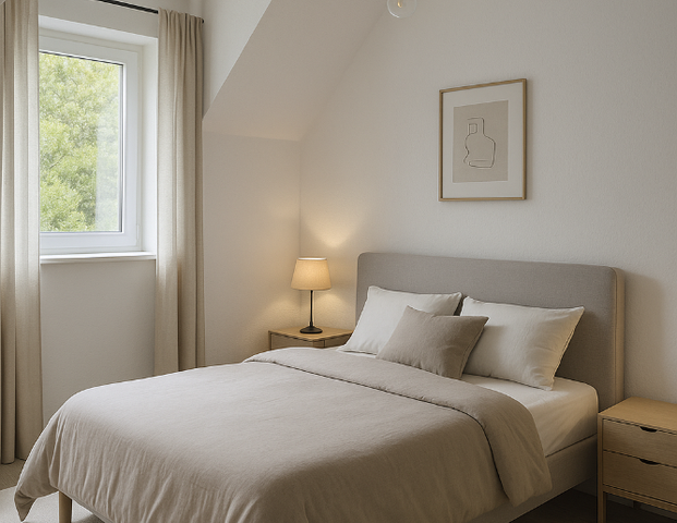 Keine Massen-/Sammelbesichtigungen: ERSTBEZUG! Möbliertes Wohnen im Dachgeschoss, Neubau, bezugsfertig ab 12/2025 - Photo 1