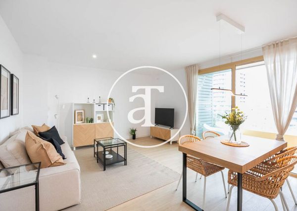 Apartment for rent with 2 bedrooms, studio and terrace in Badalona