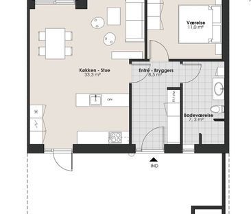 Indflytningsklart rækkehus, med kort afstand til hverdagens fornøde... - Foto 4