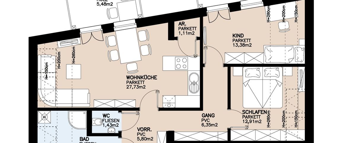 Geförderte Neubauwohnung mit Balkon - Photo 1