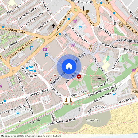 Sandgate Road, Folkestone, Kent, CT20