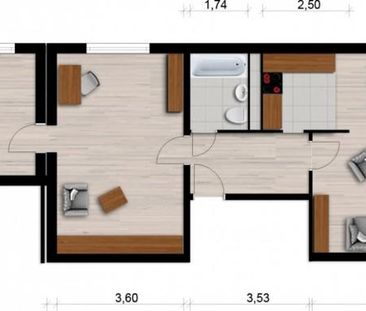 Richtig schick und bezugsfertig - 3-Raum-Wohnung im Stadtzentrum - Photo 2