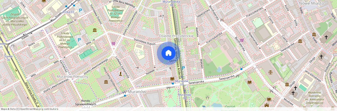 Warszawa, Śródmieście, Śródmieście, Muranów, Gen., Władysława, Andersa
