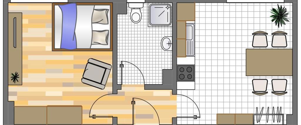 Demnächst frei! 1-Zimmer-Wohnung in Dortmund Körne - Foto 1