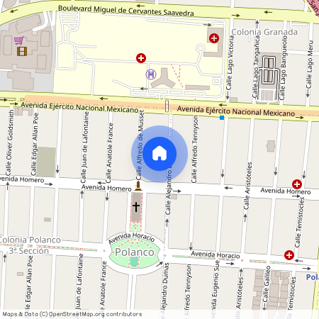 Calle Alejandro Dumas, Polanco 3ª Sección, Polanco, Ciudad de México, Miguel Hidalgo, Ciudad de México, 11540, México