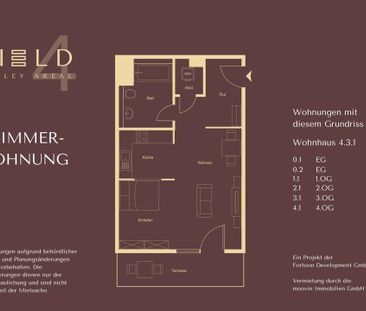 **ERSTBEZUG** Toll geschnittene 1-Zimmer-Wohnung mit TERRASSE und E... - Photo 1