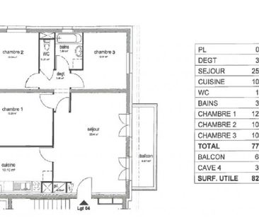 Appartement 4 pièces à Châtel-Saint-Germain - Photo 1