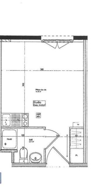 Location Appartement 1 pièce 18m² CALUIRE ET CUIRE 69300 - Photo 2