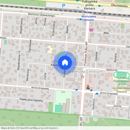 ul. Fryderyka Chopina, Wesoła-Centrum, Wesoła, Warszawa, mazowieckie
