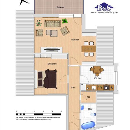 Günstige Wohnung für 2 Personen- Nur mit WBS - Photo 4