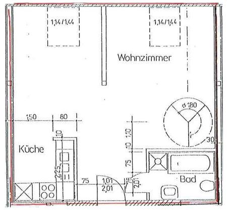 +++2 Zimmer-Dachwohnung mit Galerie, 5. OG ohne Aufzug,, Bad mit Wanne, optional EBK+++ - Photo 5