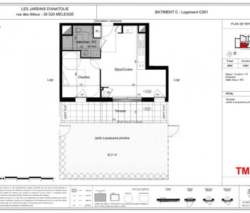 Appartement T2 à louer Melesse - 43 m² - Photo 2