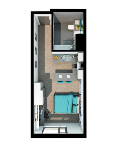 Studio to rent - Photo 4