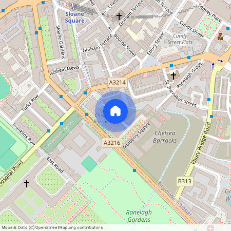 Whistler Square, Chelsea Barracks, Belgravia, London, SW1W