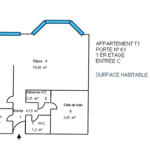 Location Appartement 39m² VILLENEUVE D ASCQ 59650 - Photo 3