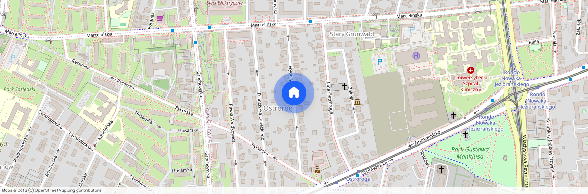 ul. Fryderyka Skarbka, Ostroróg, Grunwald, Poznań, wielkopolskie