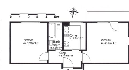 2-Zimmerwohnung in Stetten/AG - Foto 5