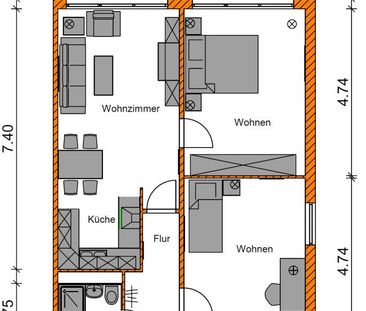 Gemütliche 3-Raumwohnung sucht neue Mieter - Photo 6