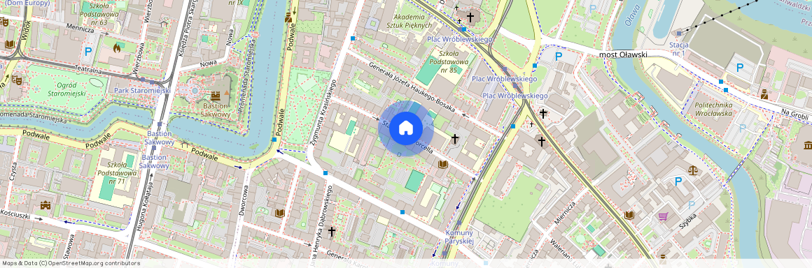 ul. Stanisława Worcella, Przedmieście Oławskie, Krzyki, Wrocław, dolnośląskie