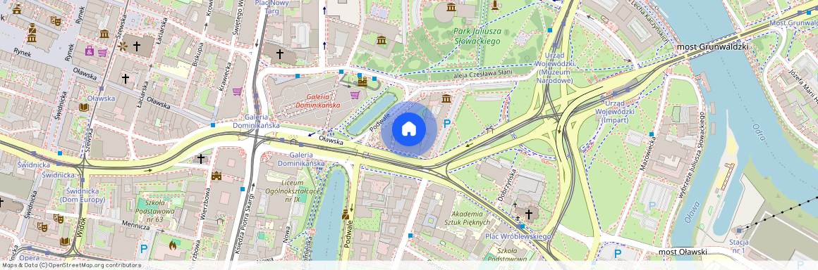 ul. Podwale, Przedmieście Oławskie, Krzyki, Wrocław, dolnośląskie