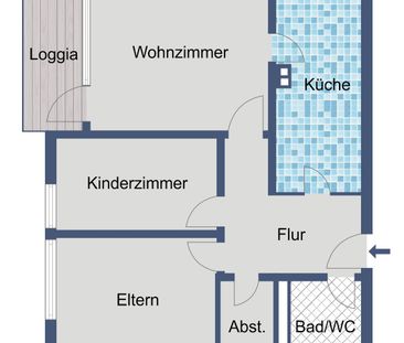 Gemütliche Balkonwohnung für Sie! - Foto 1