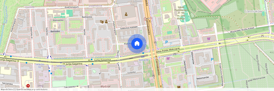 ul. Podchorążych, Sielce, Mokotów, Warszawa, mazowieckie