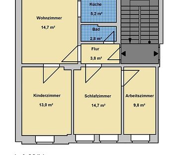 4-Raumwohnung in der Schlosserstraße - Photo 1