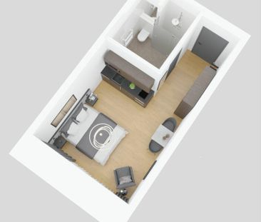 Möbliertes BASIC Apartment - 25 m2 - Photo 6
