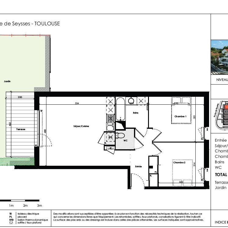 Appartement 3 pièces - Photo 2