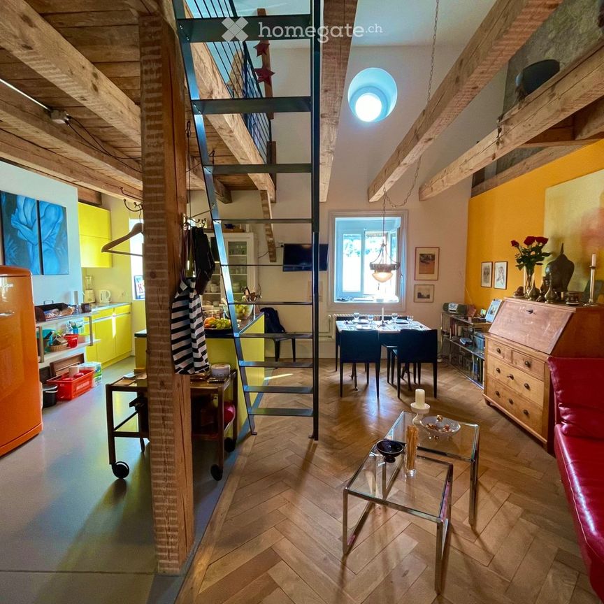 Einzigartige 3,5-Zimmer-Duplex-Wohnung mit Dachterrasse - Foto 1