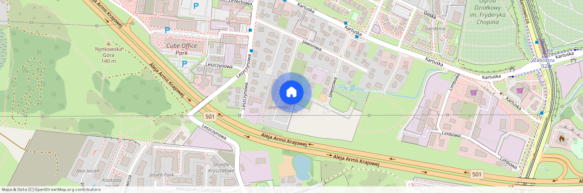 ul. Jaworowa, Jasień, Gdańsk, pomorskie