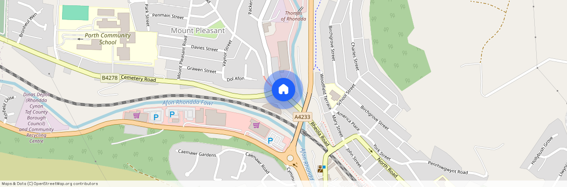 Upton Street, Mount Pleasant, Porth, Rhondda Cynon Taff, CF39