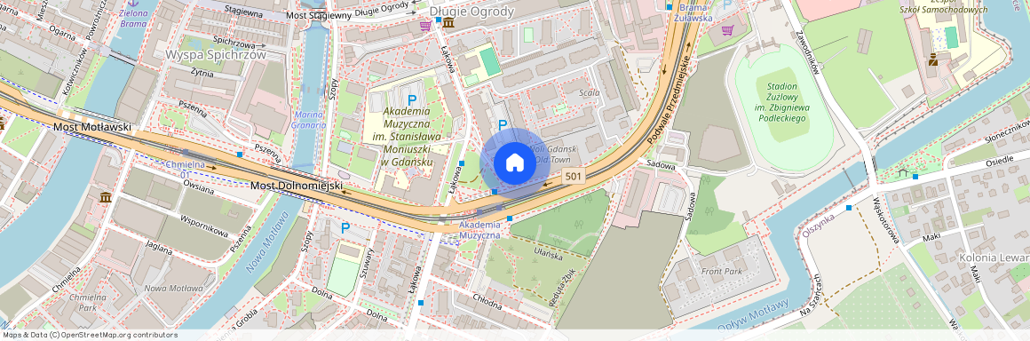 ul. Łąkowa, Śródmieście, Gdańsk, pomorskie