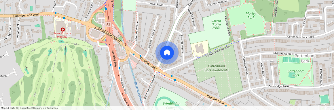 Copse Hill, Wimbledon, London, SW20