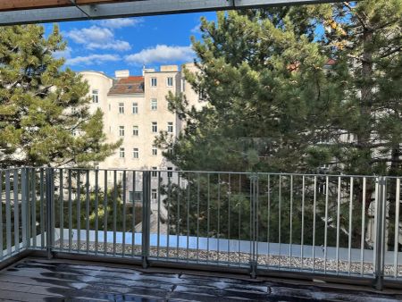 Pauschalmiete inklusive Warmwasser & Heizung/Kühlung - Moderne 2-Zimmer-Wohnung mit schöner Terrasse in den Hof - Stilvolle Ausstattung - Foto 4