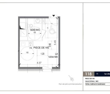 Location Appartement 1 pièce 22m² PALAISEAU 91120 - Photo 6