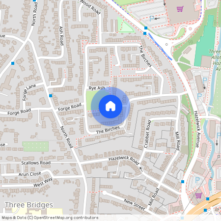 Rye Ash, Three Bridges, Crawley