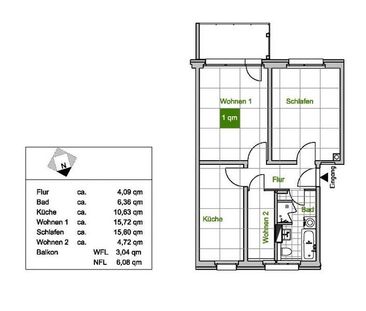 Schöne 2 Zimmerwohnung! Ab Oktober 2024 anmietbar - Foto 4