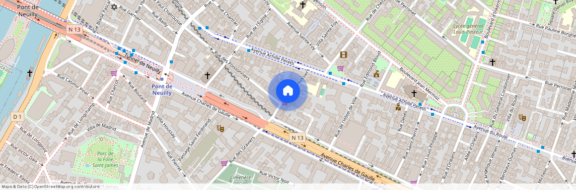 Rue des Huissiers, Francja, Neuilly-Sur-Seine