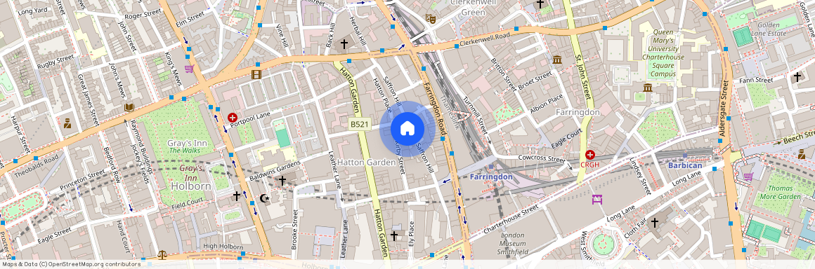 Saffron Hill, London, EC1N