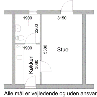 1-værelses studiebolig - Photo 1