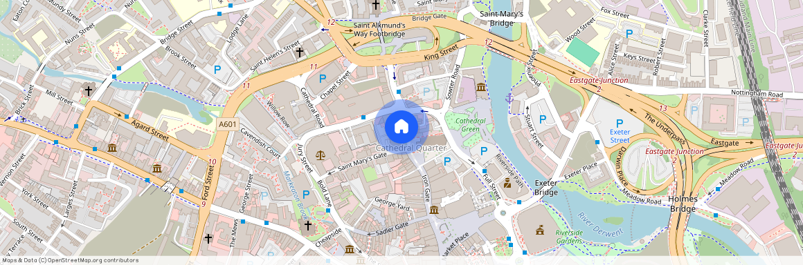 Queen Street, Derby, DE1, Queen Street, Derby, DE1 3DE