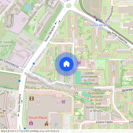 ul. Ignacego Łukasiewicza, Bielany, Toruń, kujawsko-pomorskie